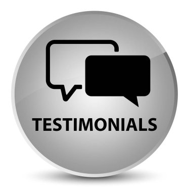 Referansları zarif beyaz yuvarlak düğmesi