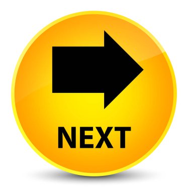 Sonraki zarif sarı yuvarlak düğmesi