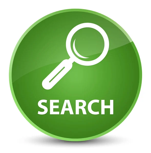 Search elegant soft green round button — Stock Photo, Image