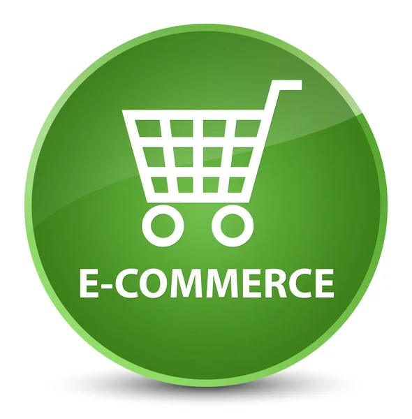 E-commerce elegante botão redondo verde macio — Fotografia de Stock