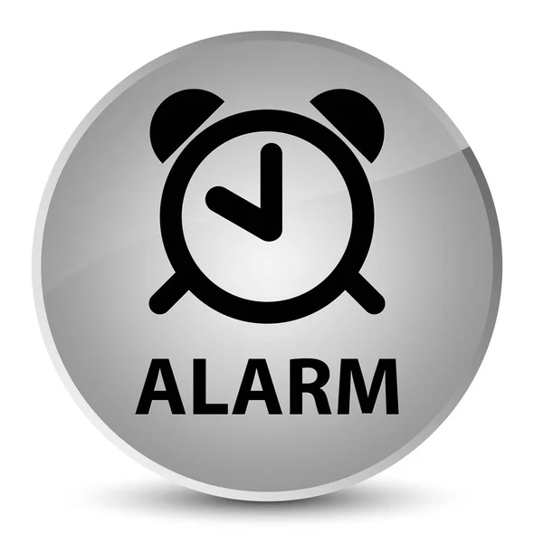 Alarma elegante botón redondo blanco — Foto de Stock