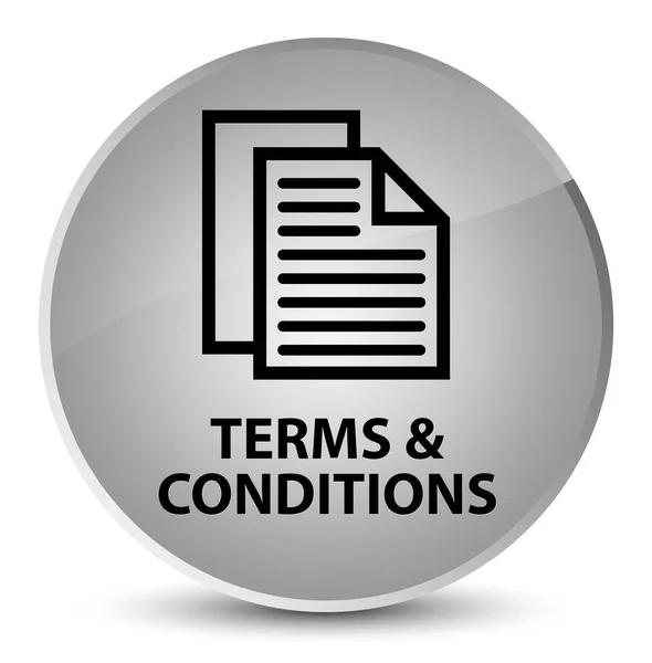 Terms and conditions (pages icon) elegant white round button