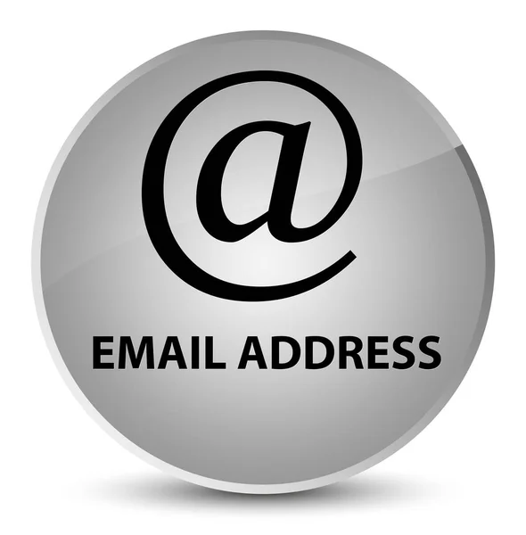 Adresse e-mail élégant bouton rond blanc — Photo