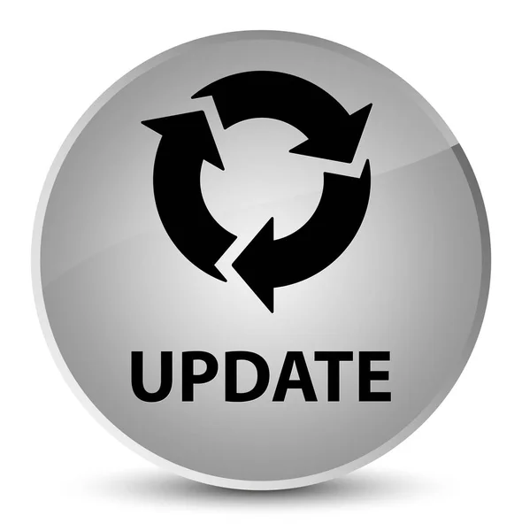 Actualizar (icono de actualización) elegante botón redondo blanco —  Fotos de Stock