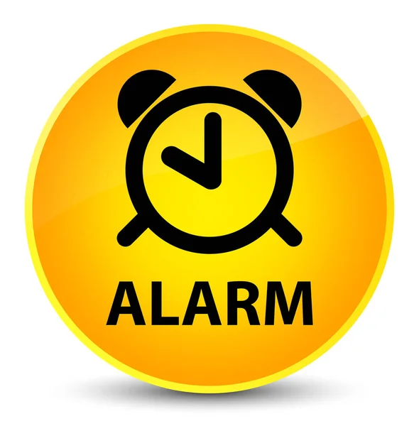 Eleganckie żółty okrągły przycisk Alarm — Zdjęcie stockowe