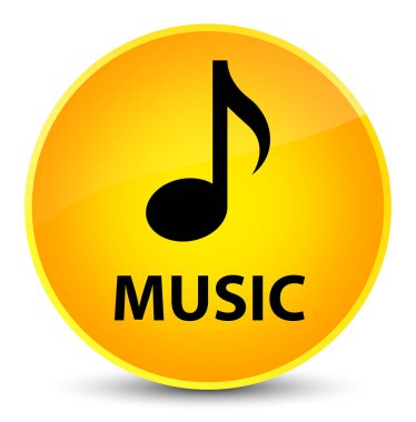 Müzik zarif sarı yuvarlak düğmesi