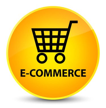 E-ticaret zarif sarı yuvarlak düğmesi