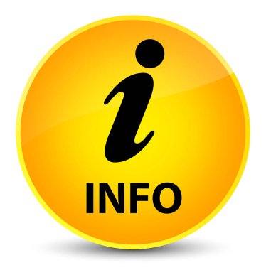 Bilgi zarif sarı yuvarlak düğmesine