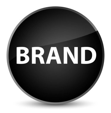 Marka zarif siyah yuvarlak düğmesi