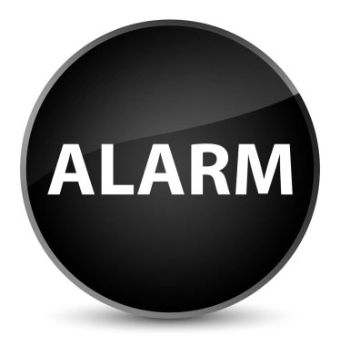 Alarm zarif siyah yuvarlak düğmesi