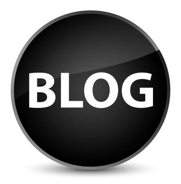 Blog zarif siyah yuvarlak düğmesi