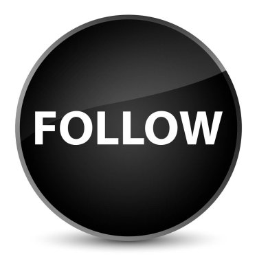 Zarif siyah yuvarlak düğmesini izleyin