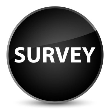 Anket zarif siyah yuvarlak düğmesi