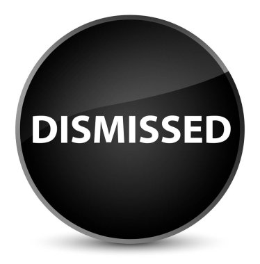 Zarif siyah yuvarlak düğmeye reddetti