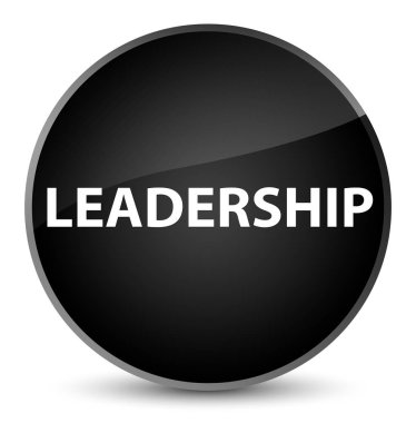 Liderlik zarif siyah yuvarlak düğmesi