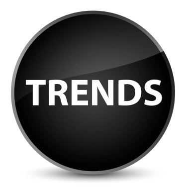 Eğilimleri zarif siyah yuvarlak düğmesi