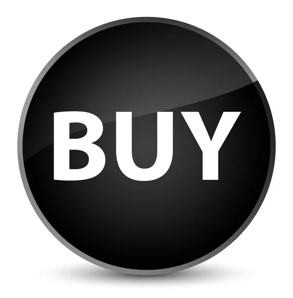 Buy elegant black round button — Stock Photo, Image