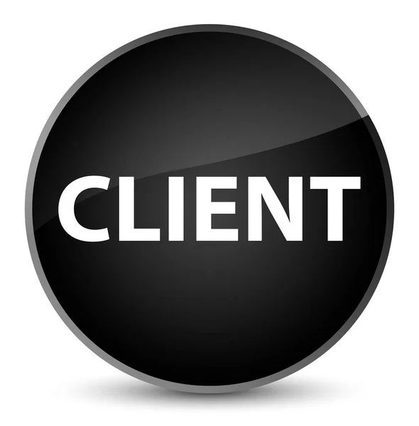 Cliente elegante pulsante rotondo nero — Foto Stock