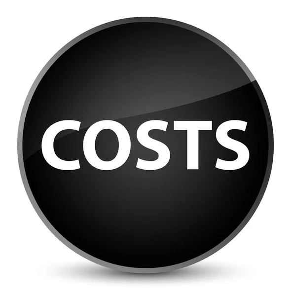 Costs elegant black round button — Stock Photo, Image