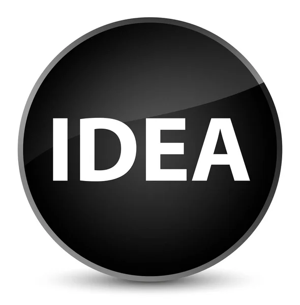 Idea elegante pulsante rotondo nero — Foto Stock