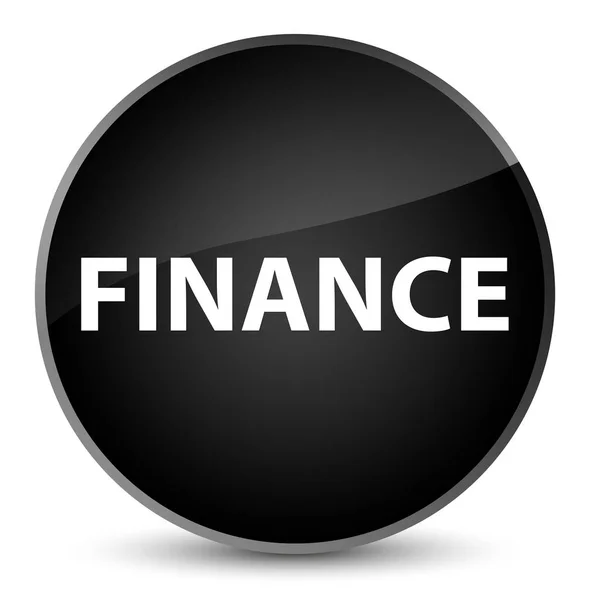 Finanční elegantní černé kulaté tlačítko — Stock fotografie