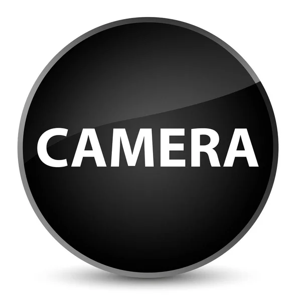 Κομψό μαύρο στρογγυλό κουμπί κάμερας — Φωτογραφία Αρχείου