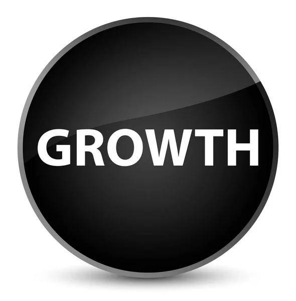 Botão redondo preto elegante de crescimento — Fotografia de Stock