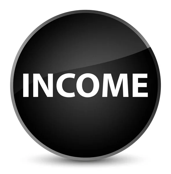 Income elegant black round button — Stock Photo, Image