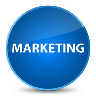 Pazarlama zarif mavi yuvarlak düğmesi