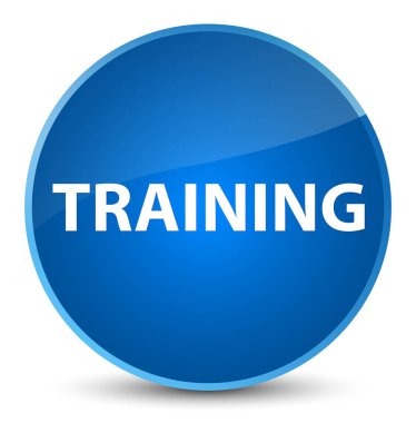 Eğitim zarif mavi yuvarlak düğmesi