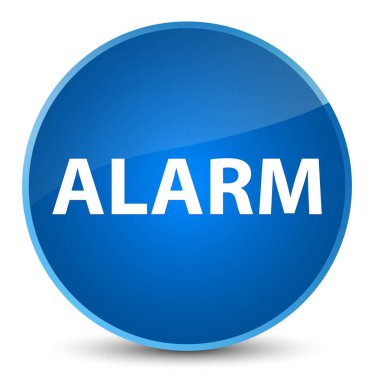 Alarm zarif mavi yuvarlak düğmesi