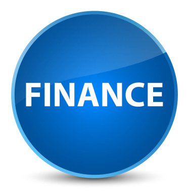 Finans zarif mavi yuvarlak düğmesi