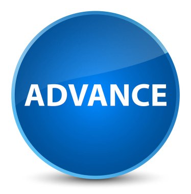 Önceden zarif mavi yuvarlak düğmesi