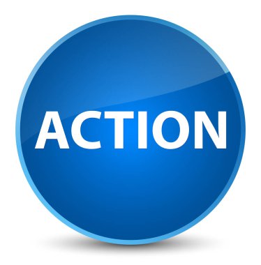 Eylem zarif mavi yuvarlak düğmesi