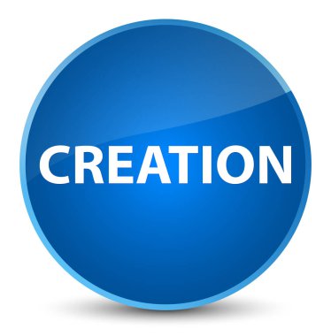 Oluşturma zarif mavi yuvarlak düğmesi