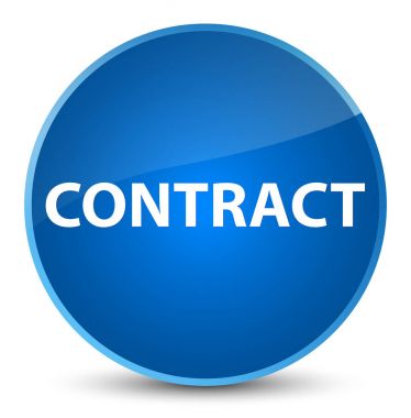 Sözleşme zarif mavi yuvarlak düğmesi