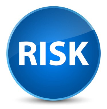 Risk zarif mavi yuvarlak düğmesi