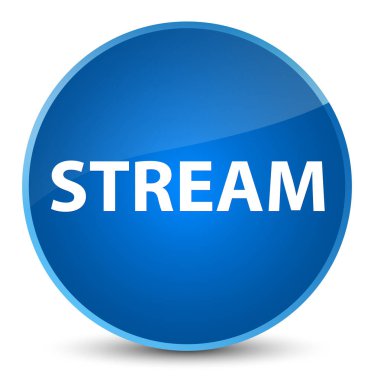 Akış zarif mavi yuvarlak düğmesi