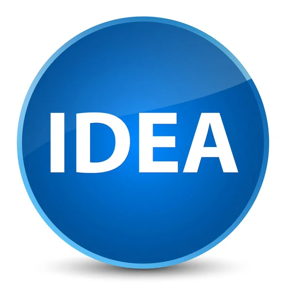 アイデア エレガントな青い丸いボタン — ストック写真