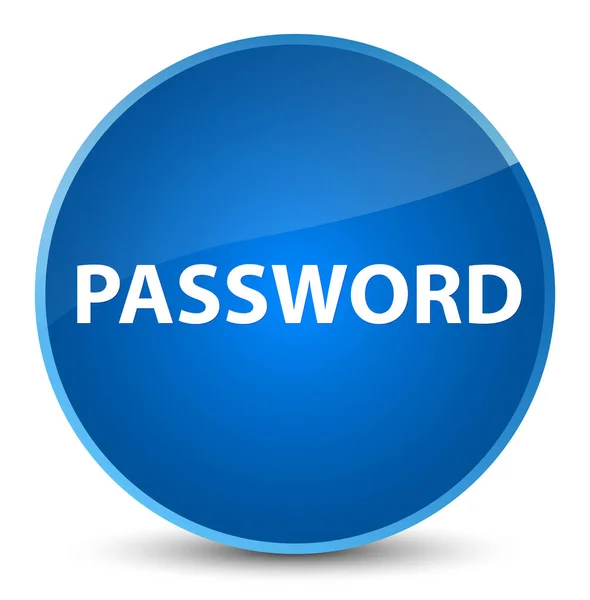 Elegantní modré kulaté tlačítko heslo — Stock fotografie