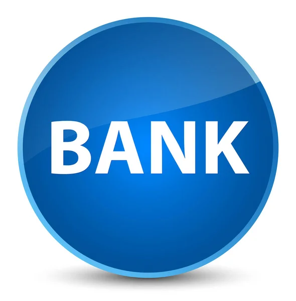 Banco elegante botón redondo azul — Foto de Stock