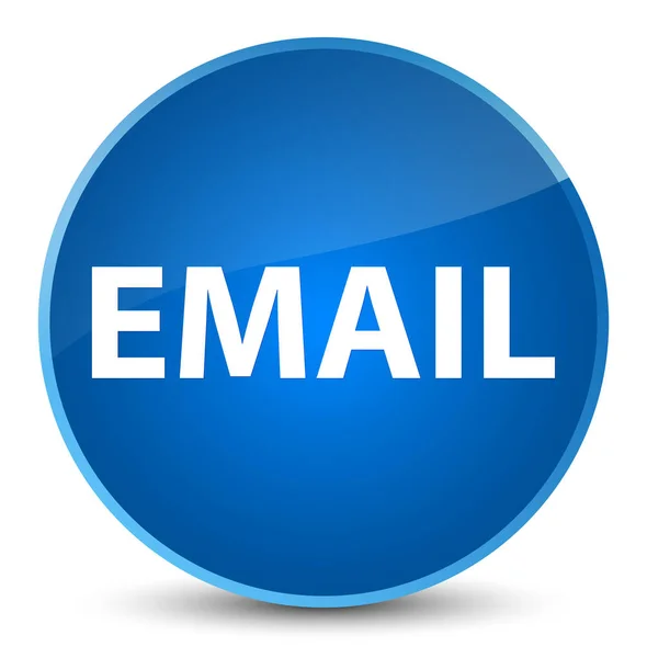 Elegantní modré kulaté tlačítko e-mail — Stock fotografie
