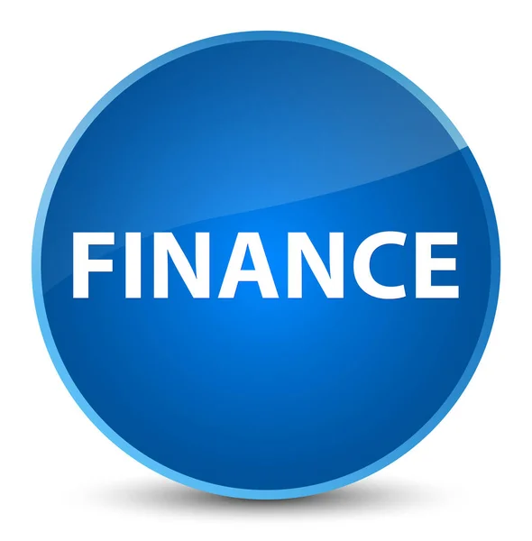 金融エレガントな青い丸いボタン — ストック写真