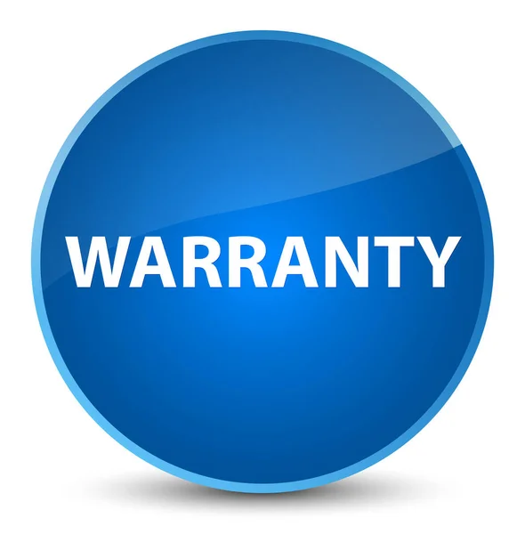 Warranty elegant blue round button — Stock Photo, Image