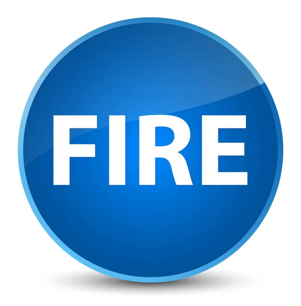 Tűz elegáns kék kerek gomb — Stock Fotó