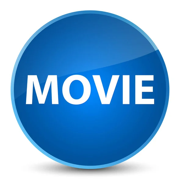 Movie elegant blue round button — Stock Photo, Image