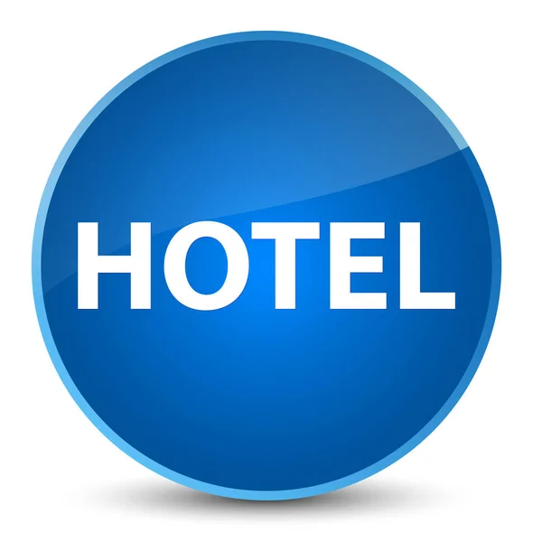 Hotel elegancki niebieski okrągły przycisk — Zdjęcie stockowe