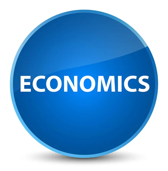 Economía elegante botón redondo azul —  Fotos de Stock