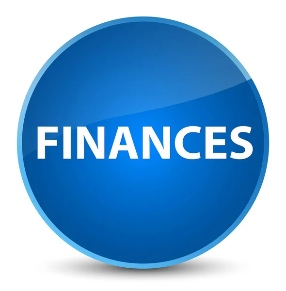 Finances elegant blue round button — Stock Photo, Image