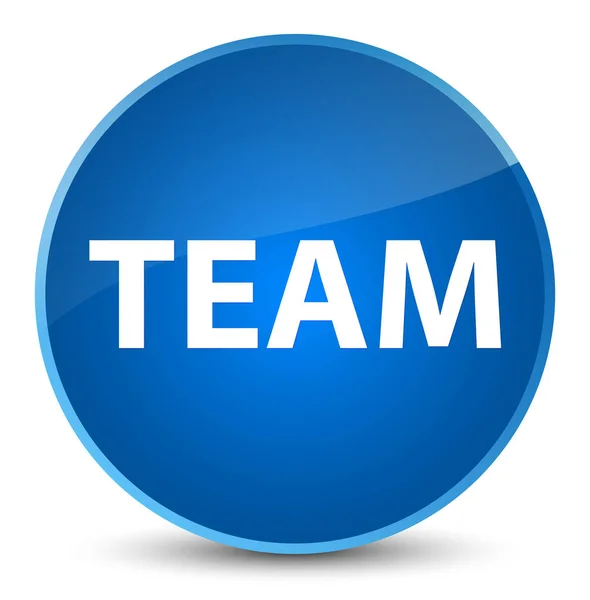 Team elegant blue round button — Stock Photo, Image